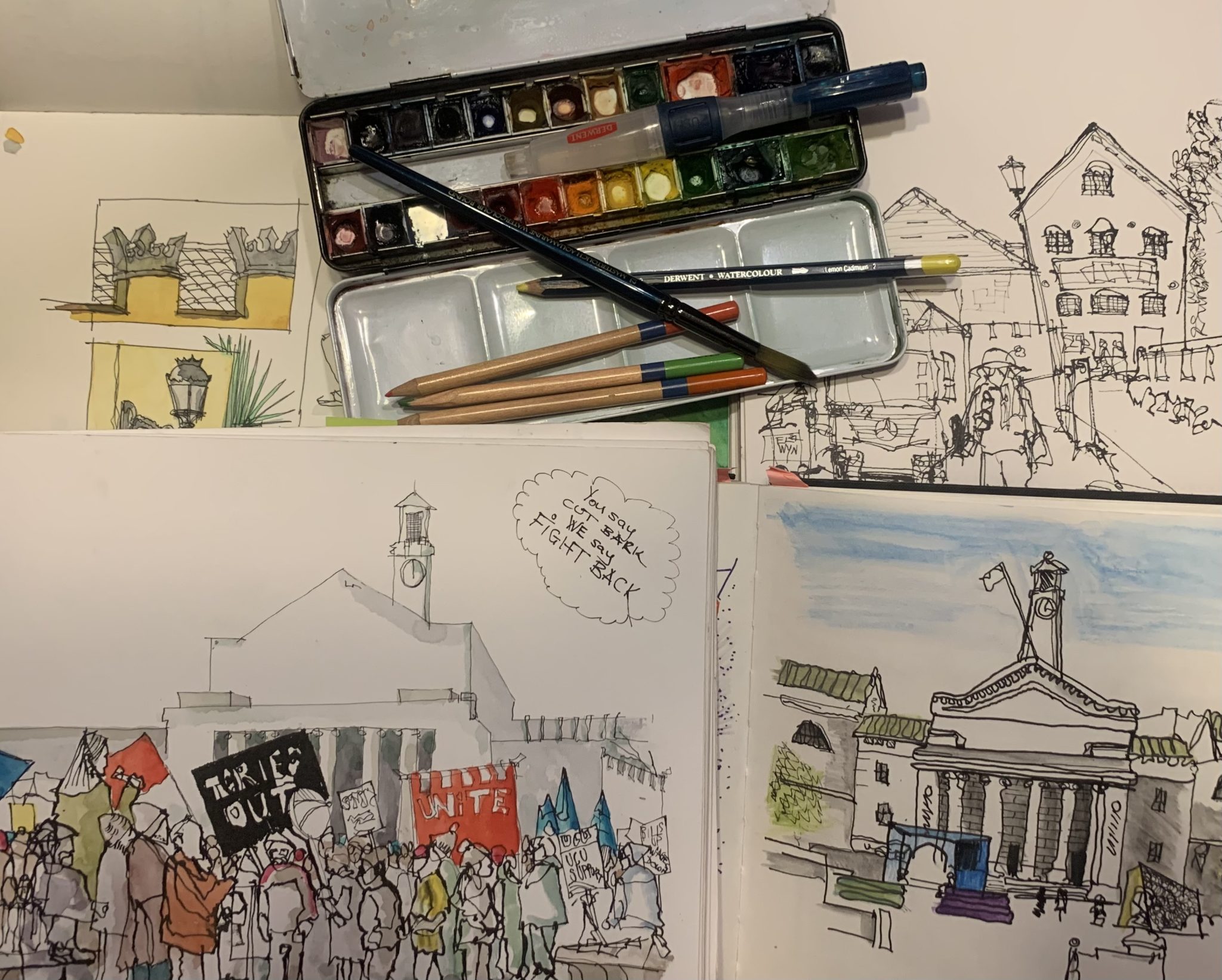 Slatching Urban Sketching Part I: Let's Start Urban Sketching with Elwyn Edwards ...